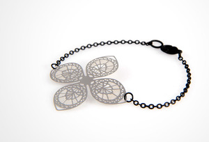 METAL LACE - CLOVER(silver)